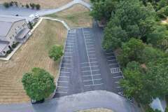 Driveways 2Day team performed commercial sealcoating on a large parking lot in Frederick, MD