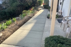 Concrete sidewalk next to a home after services in Frederick, MD