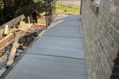 A new concrete walkway was constructed by Driveways 2Day in Frederick, MD