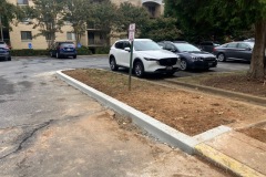 Concrete curb replacement project by paving experts in Frederick, MD